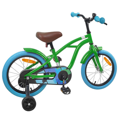 Kids Bike 16 Inches for 4-6 Years Old Green