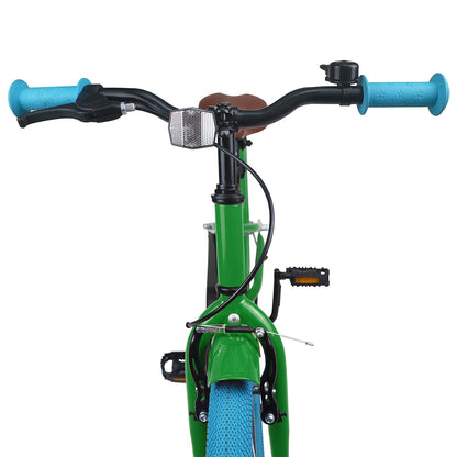 Kids Bike 18 Inches for 5-7 Years Old Green