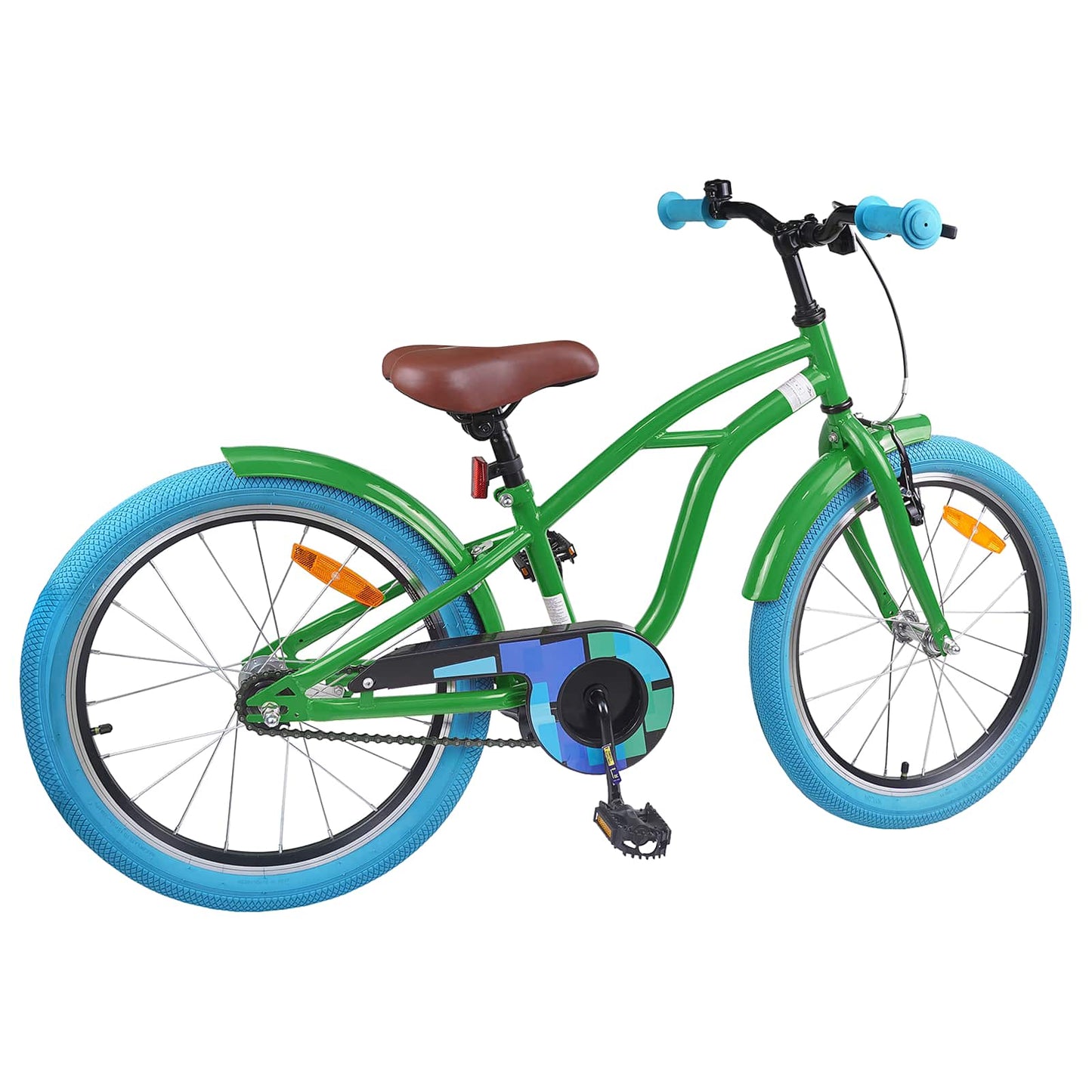 Kids Bike 22 Inches for 7-12 Years Old Green