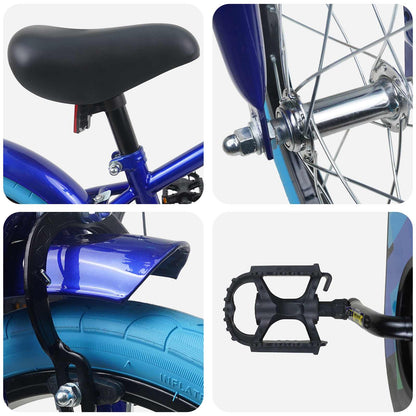 Kids Bike 16 Inches for 4-6 Years Old Dark Blue