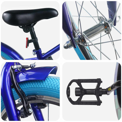 Kids Bike 20 Inches for 6-11 Years Old Dark Blue