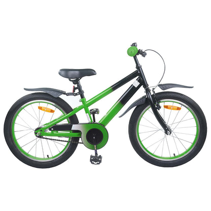 Kids Bike 20 Inches for 6-11 Years Old Green Black