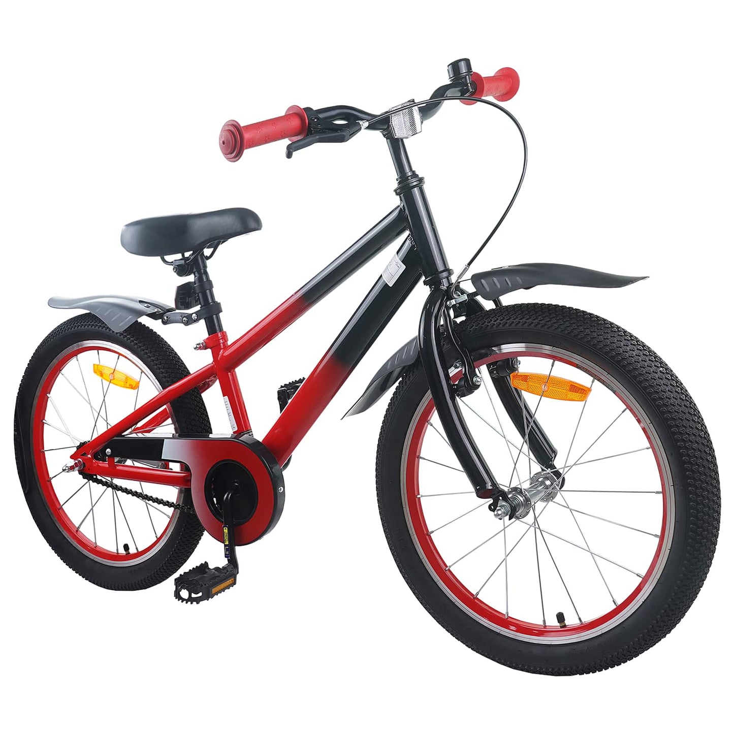 Kids Bike 18 Inches for 5-7 Years Old Red Black