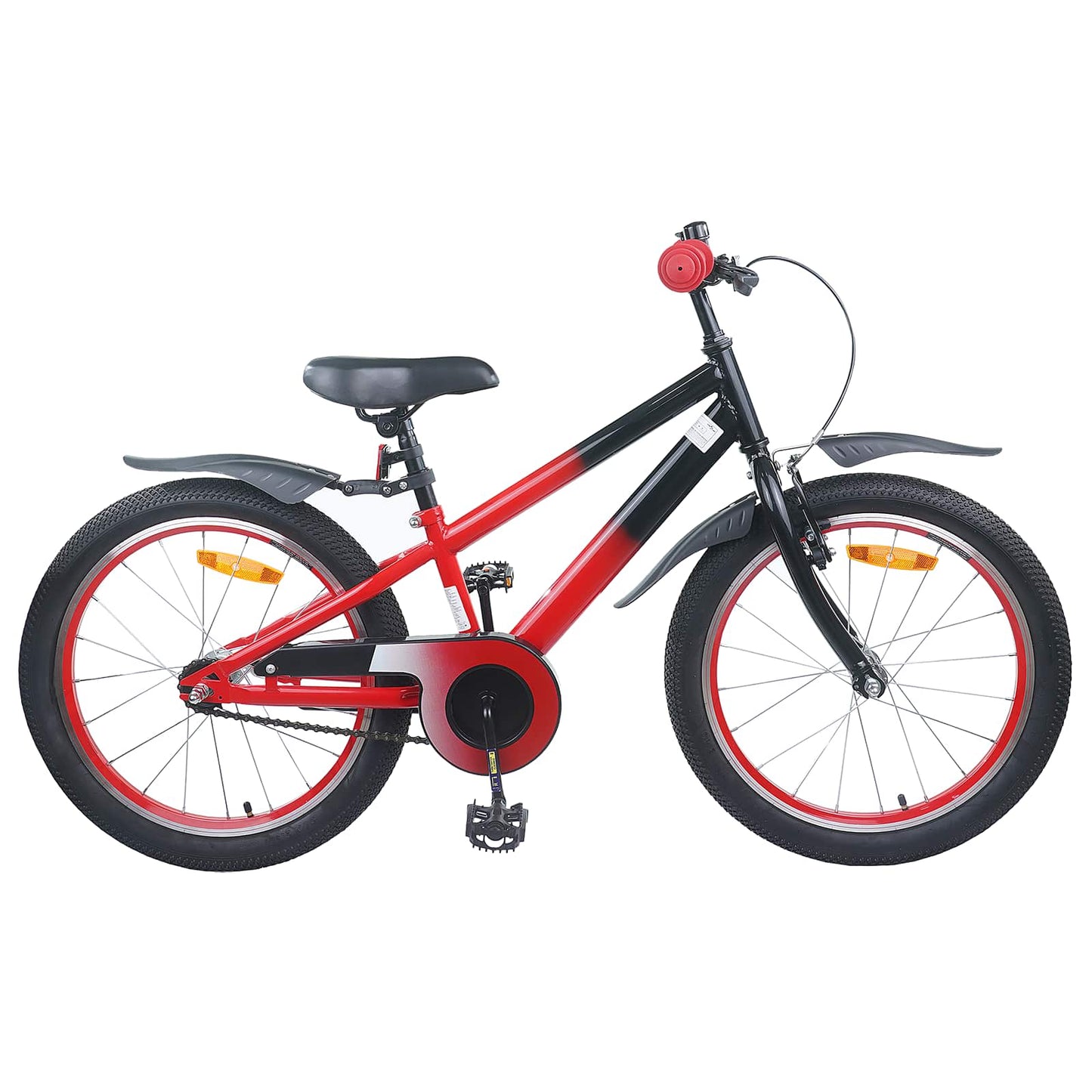 Kids Bike 18 Inches for 5-7 Years Old Red Black