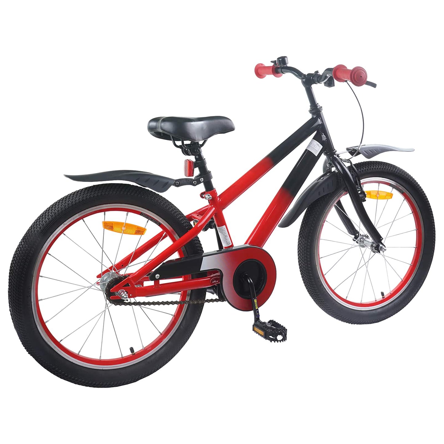 Kids Bike 22 Inches for 7-12 Years Old Red and Black