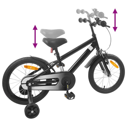 Kids Bike 16 Inches for 4-6 Years Old Black