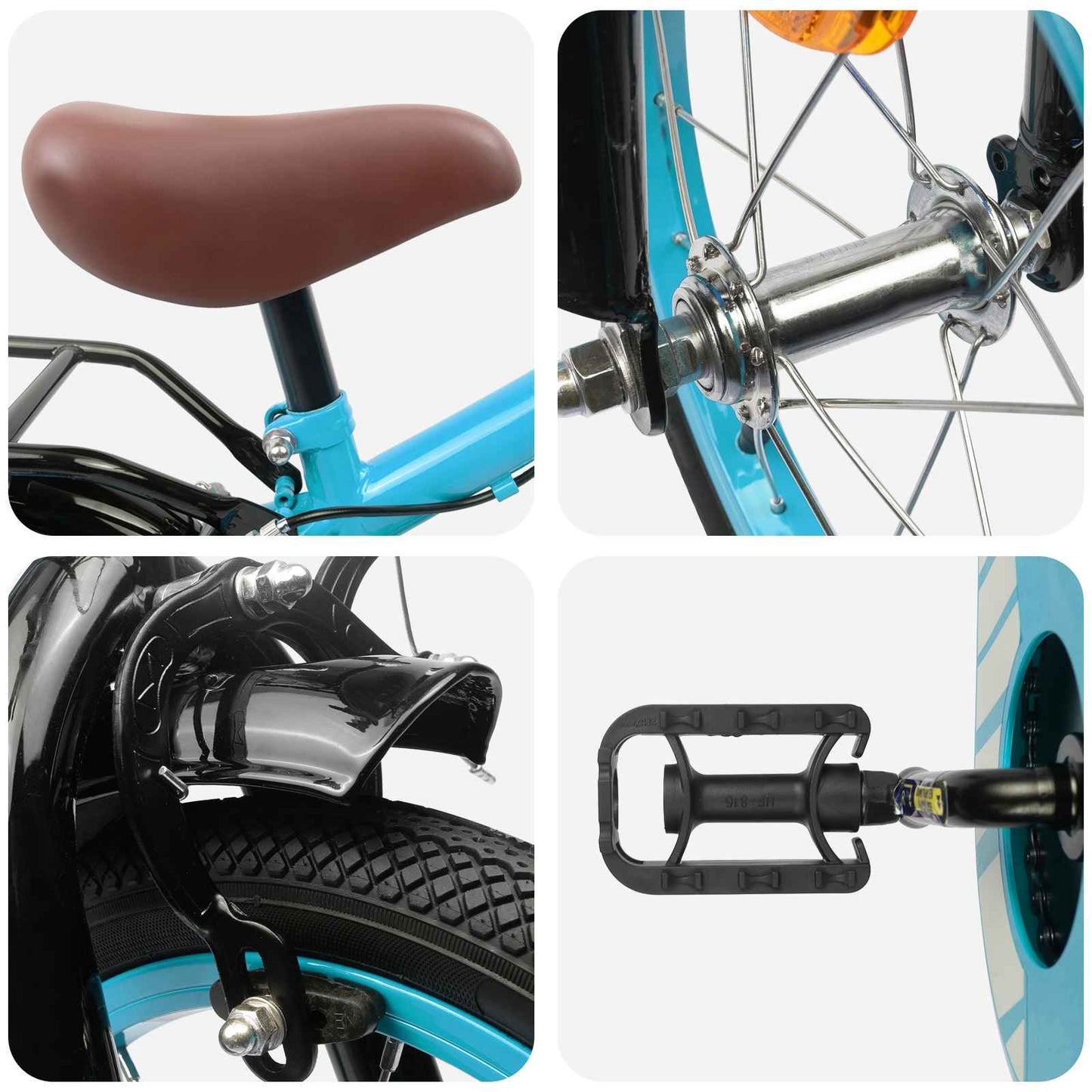 Kids Bike 12 Inches for 2-4 Years Old Light Blue