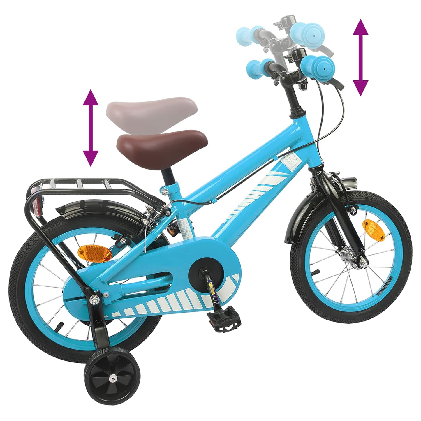 Kids Bike 12 Inches for 2-4 Years Old Light Blue