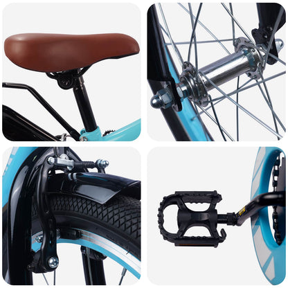Kids Bike 20 Inches for 6-11 Years Old Light Blue