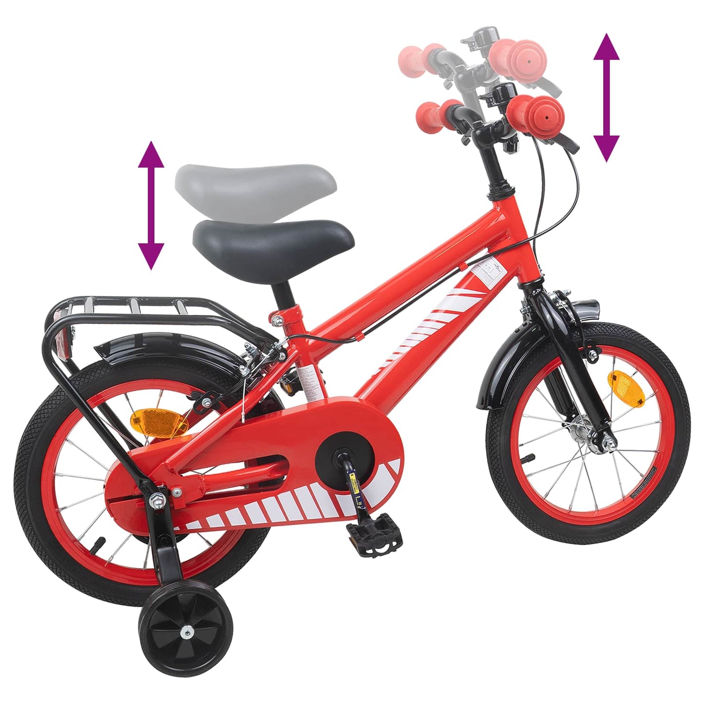 Kids Bike 16 Inches for 4-6 Years Old Red