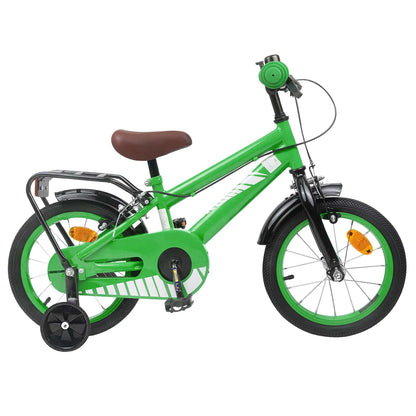 Kids Bike 16 Inches for 4-6 Years Old Green