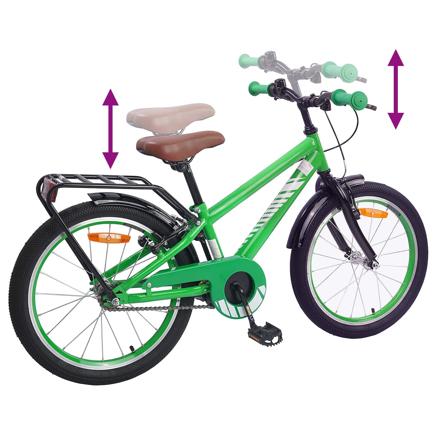 Kids Bike 20 Inches for 6-11 Years Old Green