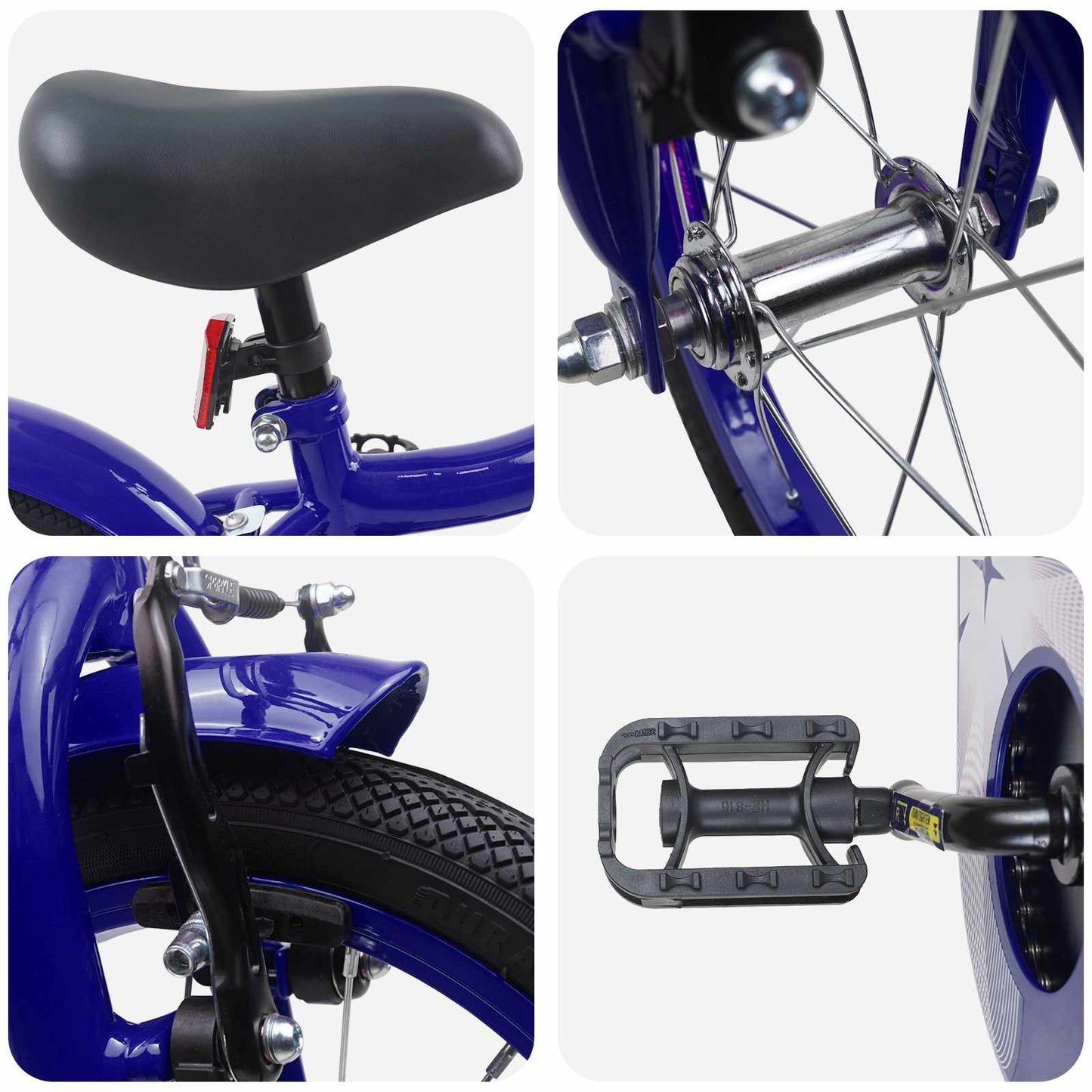 Kids Bike 16 Inches for 4-6 Years Old Dark Blue