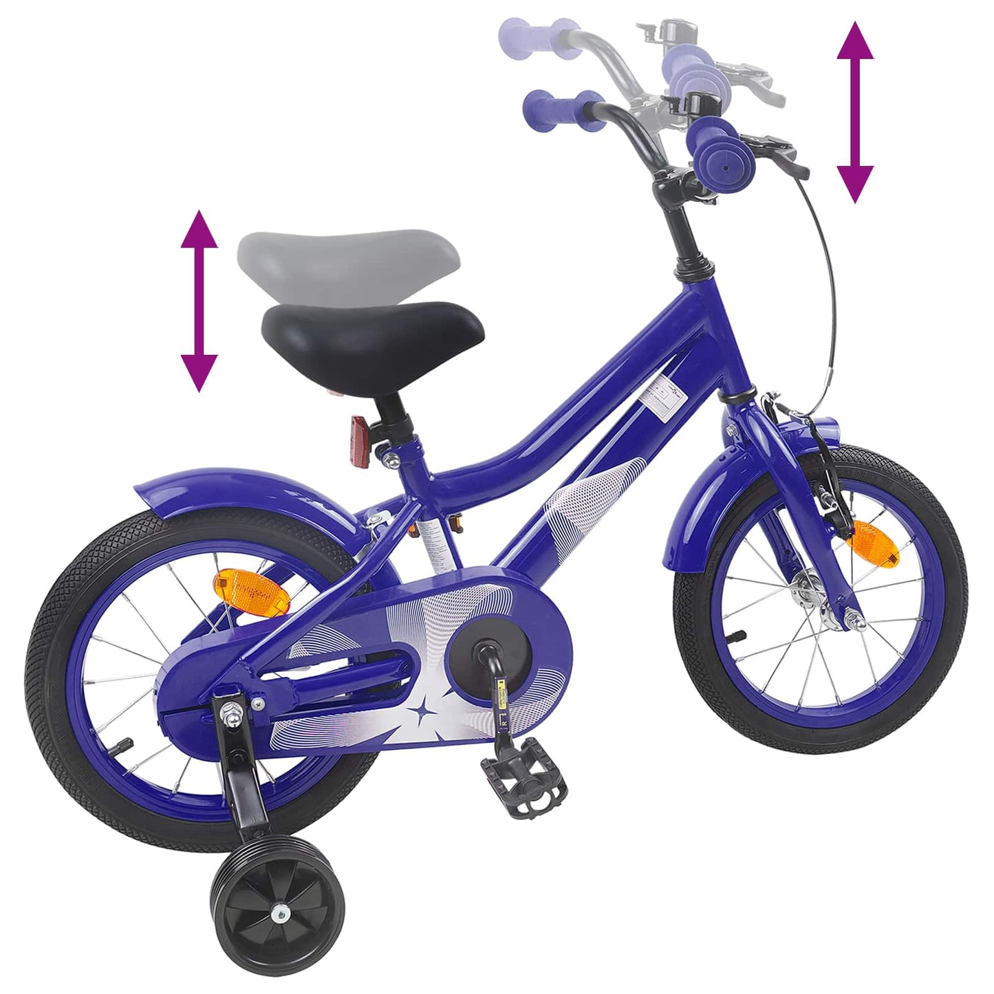 Kids Bike 16 Inches for 4-6 Years Old Dark Blue