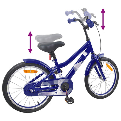 Kids Bike 18 Inches for 5-7 Years Old Dark Blue