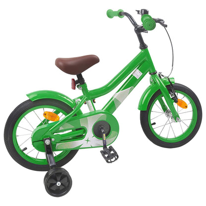 Kids Bike 14 Inches for 3-5 Years Old Green