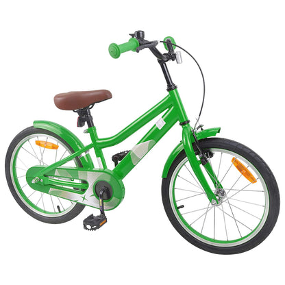 Kids Bike 18 Inches for 5-7 Years Old Green