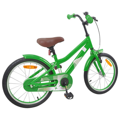 Kids Bike 18 Inches for 5-7 Years Old Green