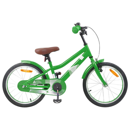 Kids Bike 18 Inches for 5-7 Years Old Green