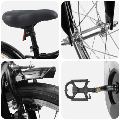 Kids Bike 18 Inches for 5-7 Years Old Black