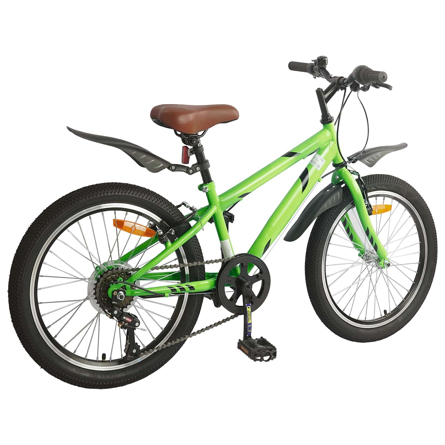 Kids Bike 20 Inches 6-Speed for 6-11 Years Old Green