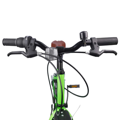 Kids Bike 24 Inches 6-Speed for 8-12 Years Old Green