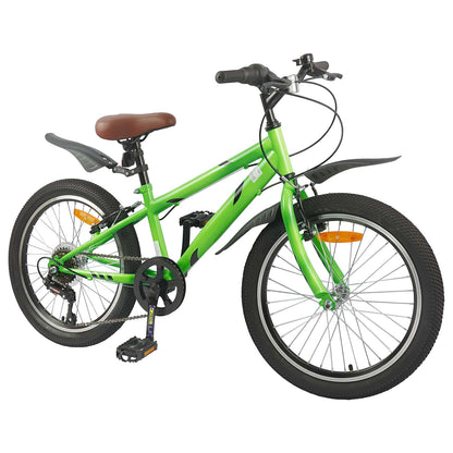 Kids Bike 24 Inches 6-Speed for 8-12 Years Old Green