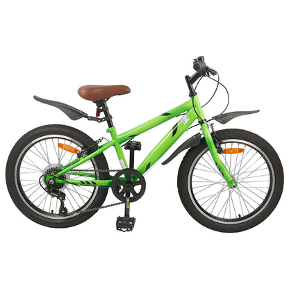 Kids Bike 24 Inches 6-Speed for 8-12 Years Old Green
