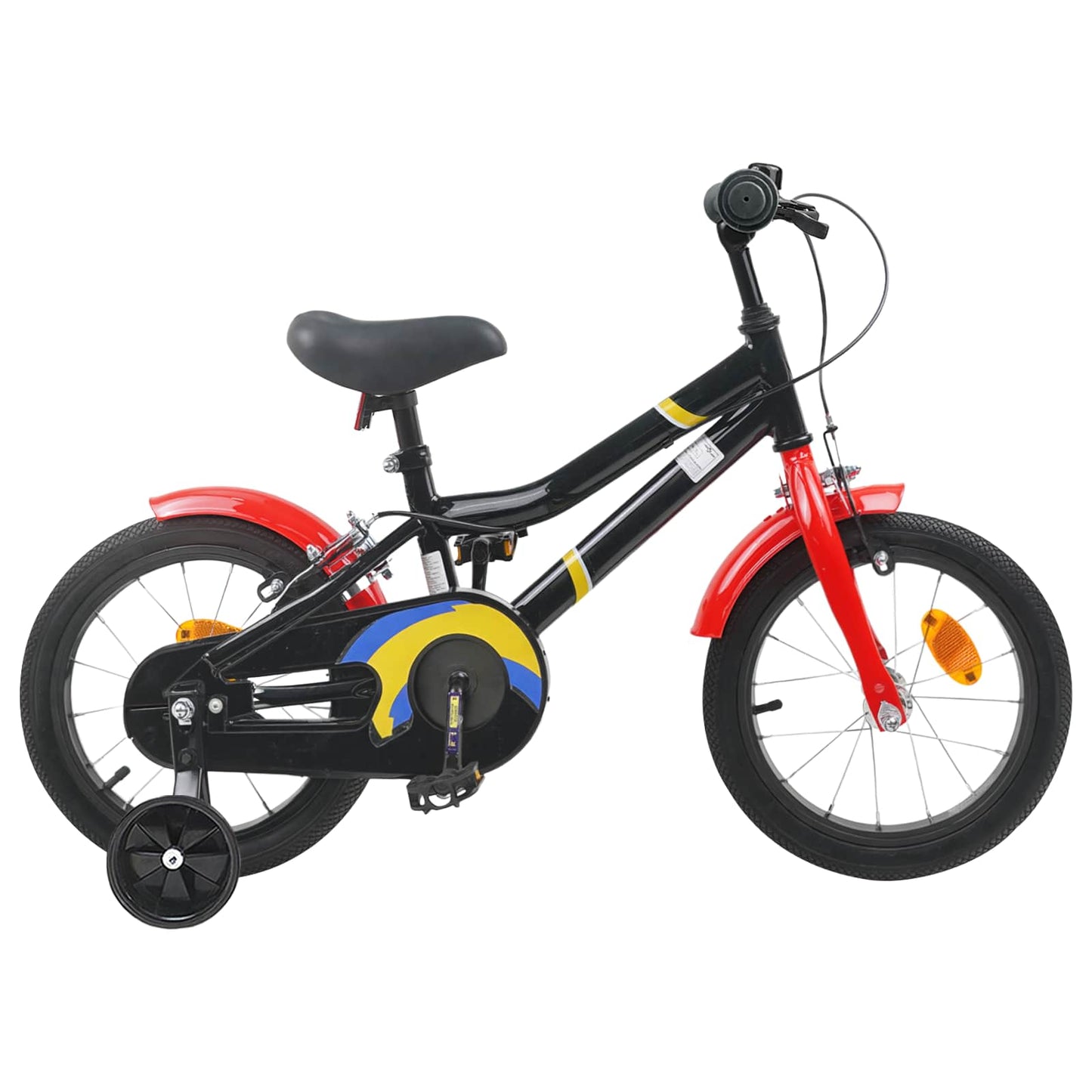 Kids Bike 12 Inches for 2-4 Years Old Black Red