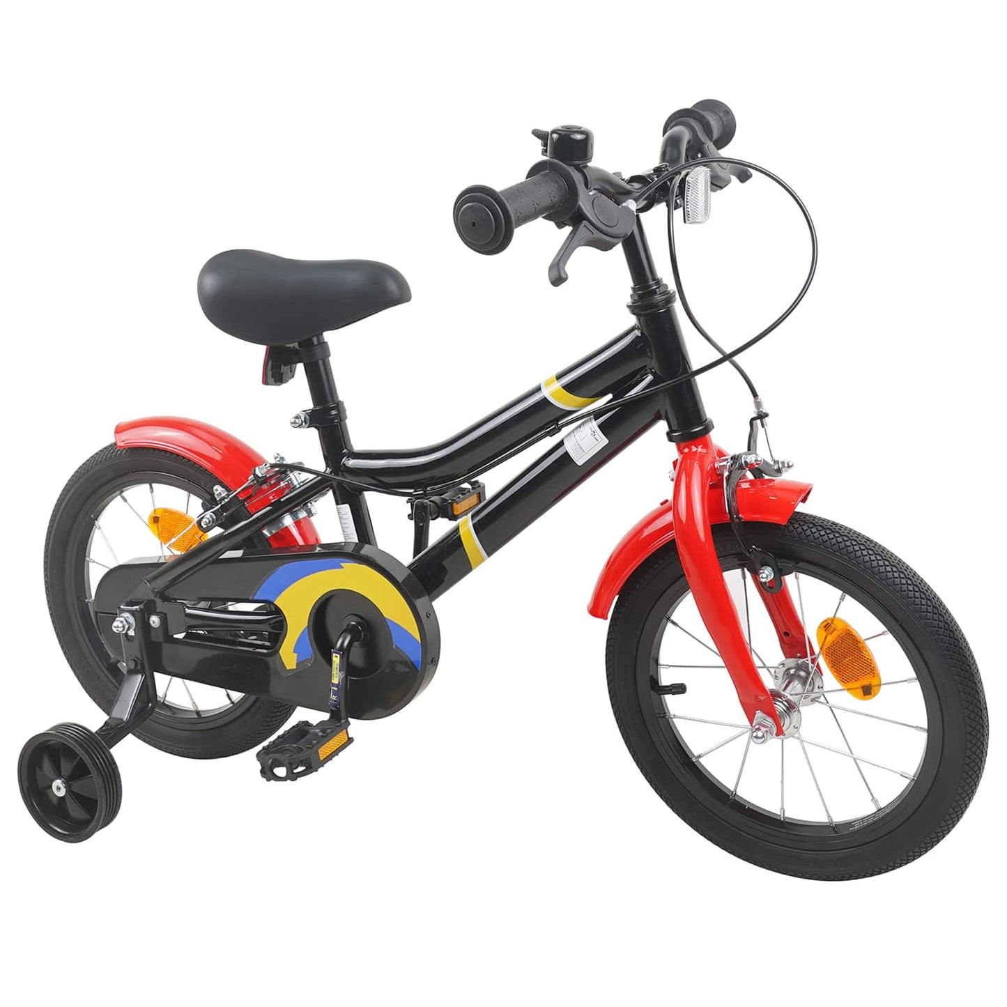 Kids Bike 16 Inches for 4-6 Years Old Black Red