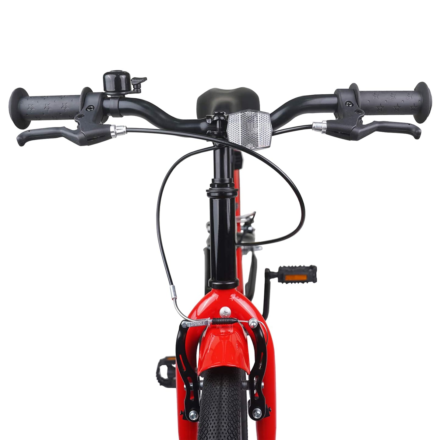 Kids Bike 18 Inches for 5-7 Years Old Black Red