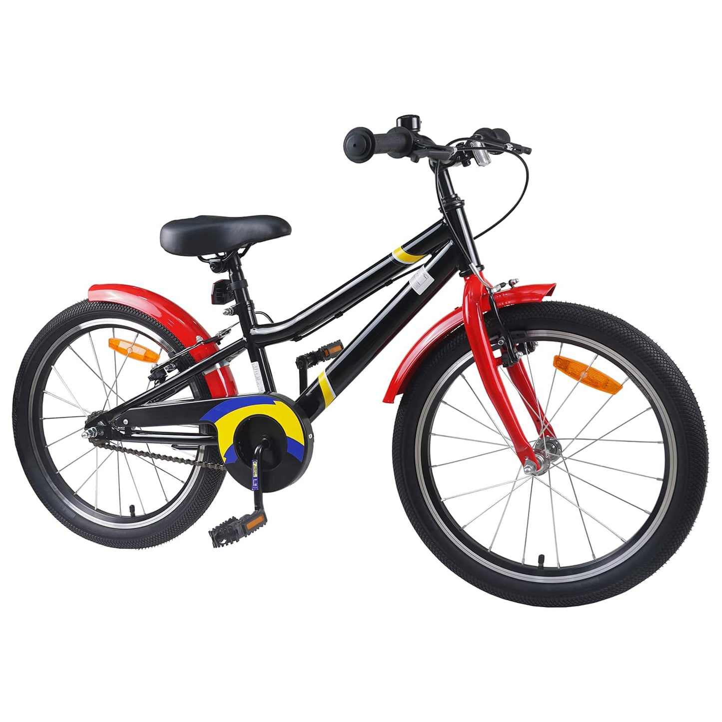 Kids Bike 18 Inches for 5-7 Years Old Black Red