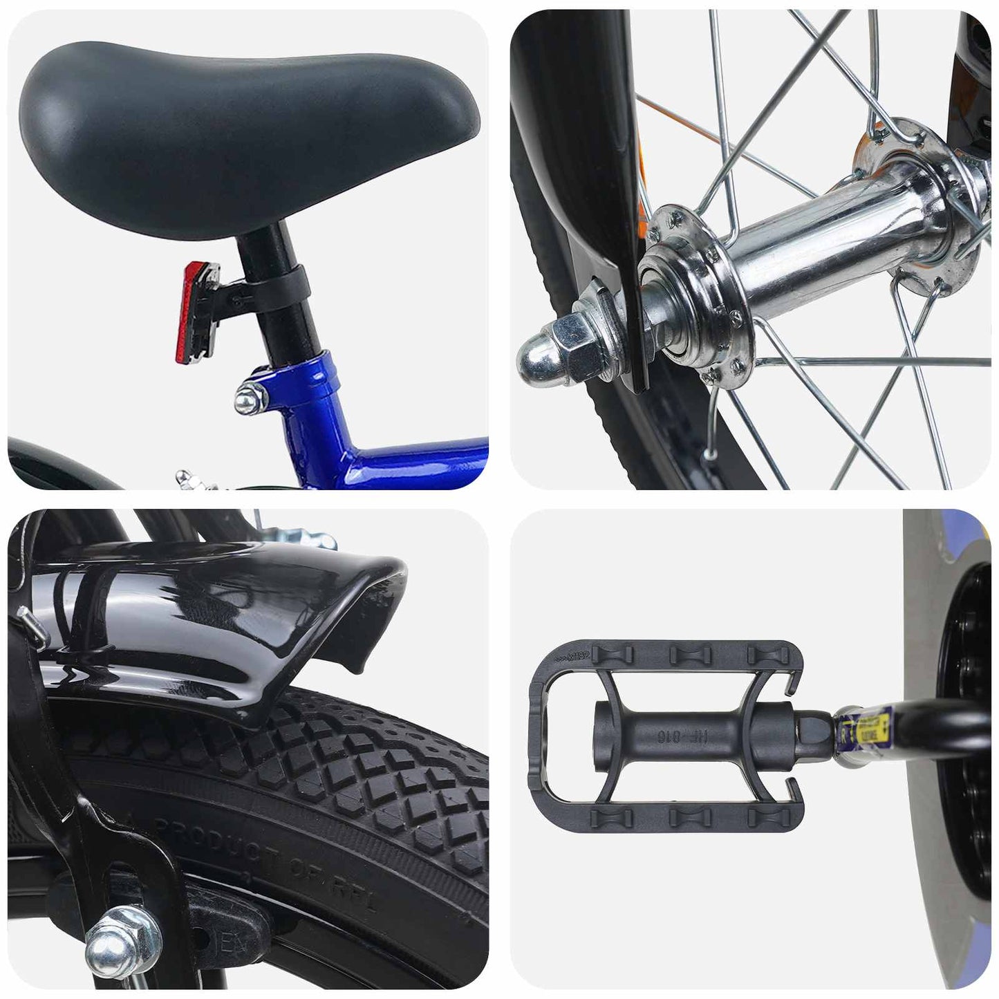 Kids Bike 16 Inches for 4-6 Years Old Blue White