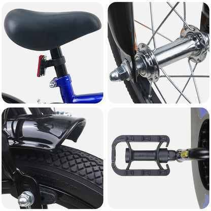 Kids Bike 16 Inches for 4-6 Years Old Blue White