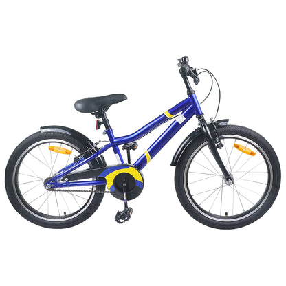 Kids Bike 18 Inches for 5-7 Years Old Blue Black