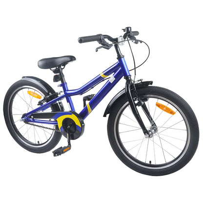 Kids Bike 22 Inches for 7-12 Years Old Blue Black