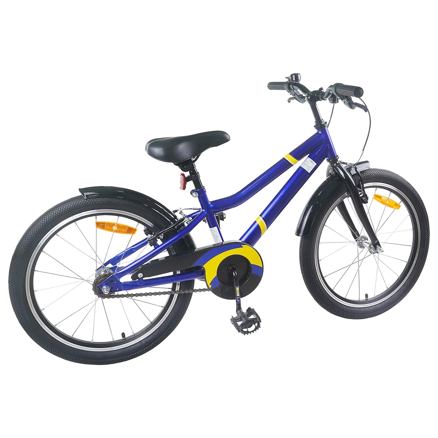 Kids Bike 22 Inches for 7-12 Years Old Blue Black