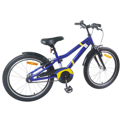 Kids Bike 22 Inches for 7-12 Years Old Blue Black