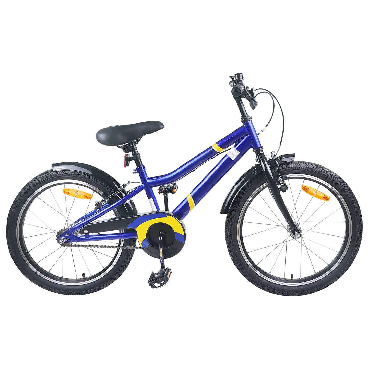 Kids Bike 22 Inches for 7-12 Years Old Blue Black