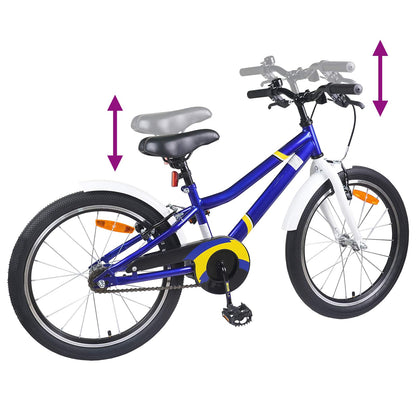 Kids Bike 20 Inches for 6-11 Years Old Blue White