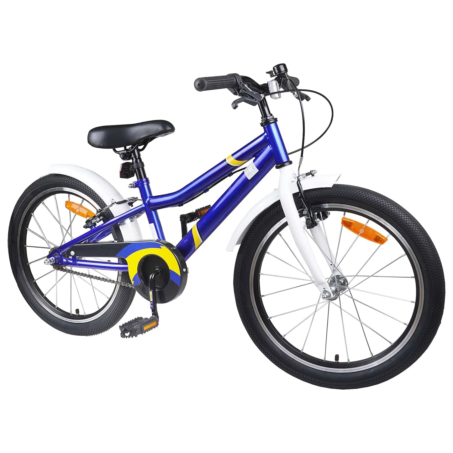 Kids Bike 24 Inches for 8-12 Years Old Blue White