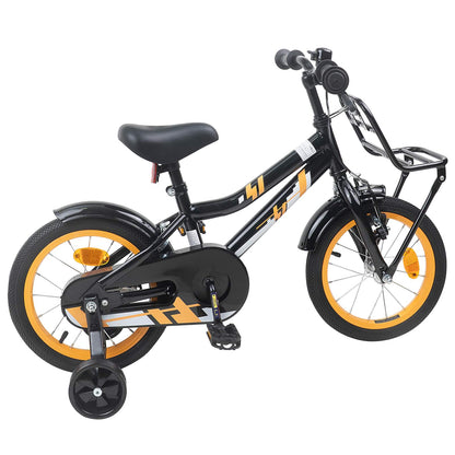 Kids Bike 12 Inches for 2-4 Years Old Orange Black