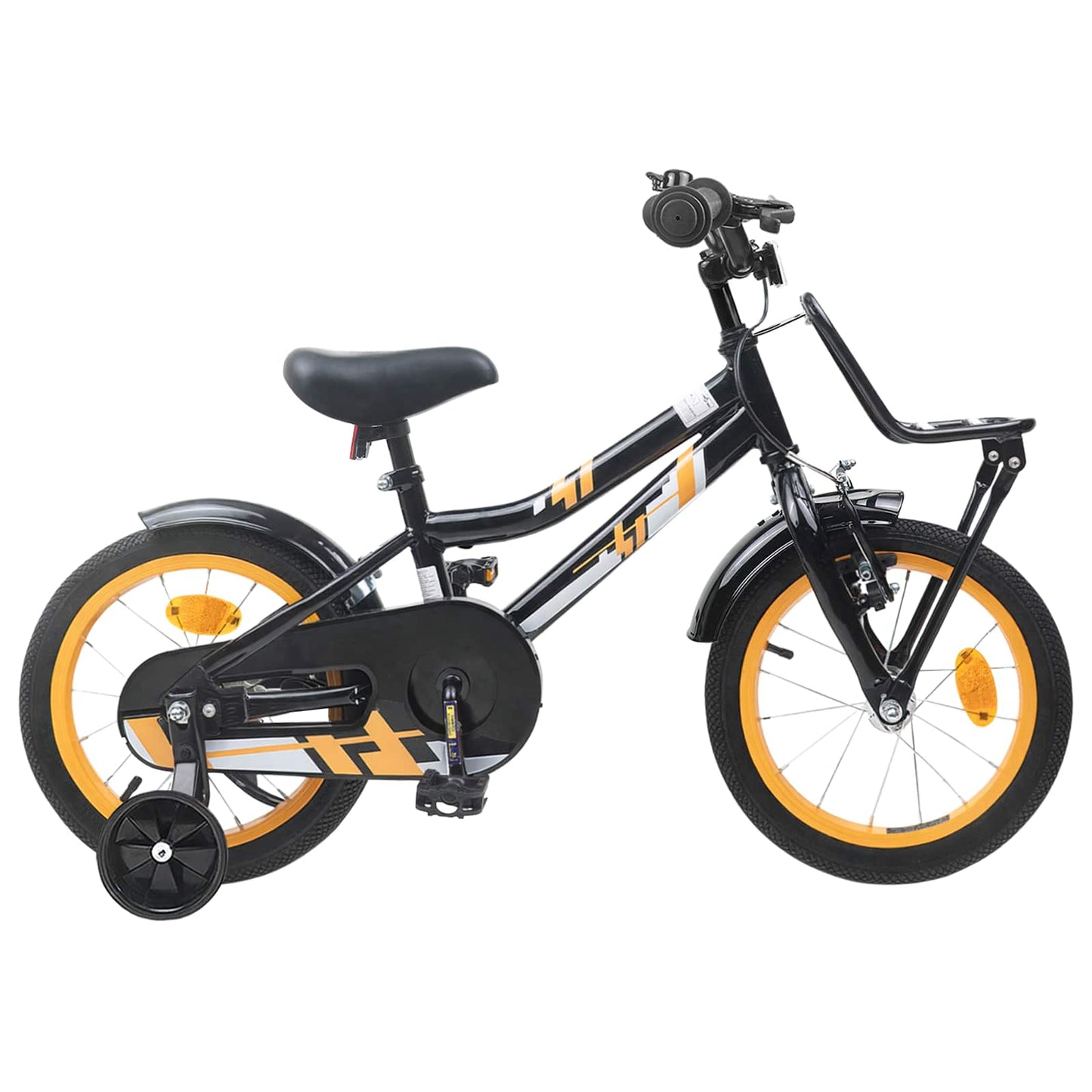 Kids Bike 12 Inches for 2-4 Years Old Orange Black