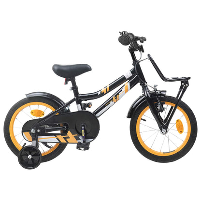 Kids Bike 16 Inches for 4-6 Years Old Orange Black