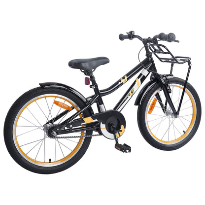 Kids Bike 18 Inches for 5-7 Years Old Orange Black