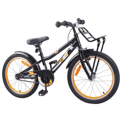 Kids Bike 20 Inches for 6-11 Years Old Orange Black