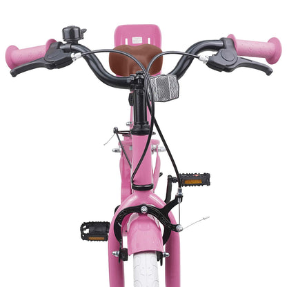Kids Bike 18 Inches for 5-7 Years Old Light Pink