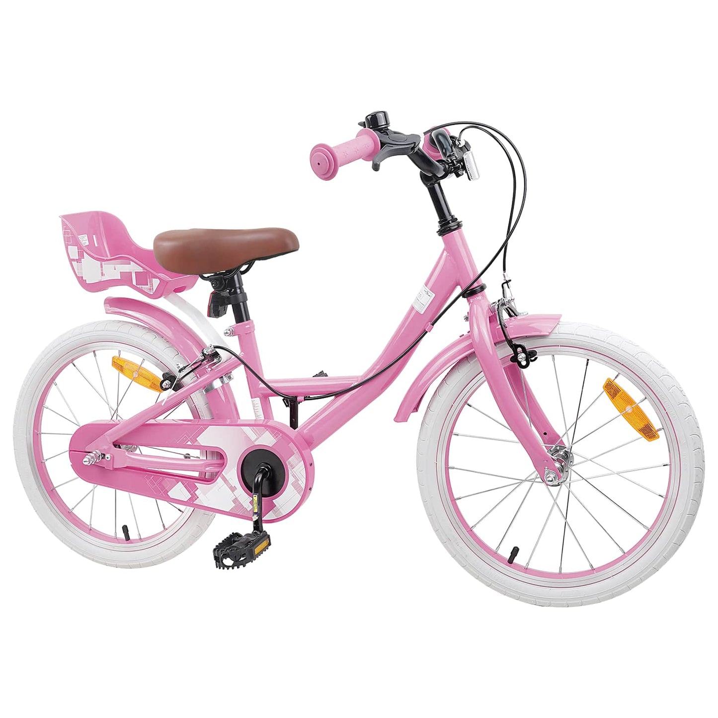 Kids Bike 18 Inches for 5-7 Years Old Light Pink