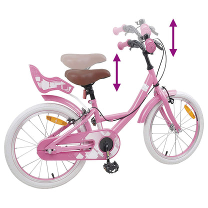 Kids Bike 18 Inches for 5-7 Years Old Light Pink