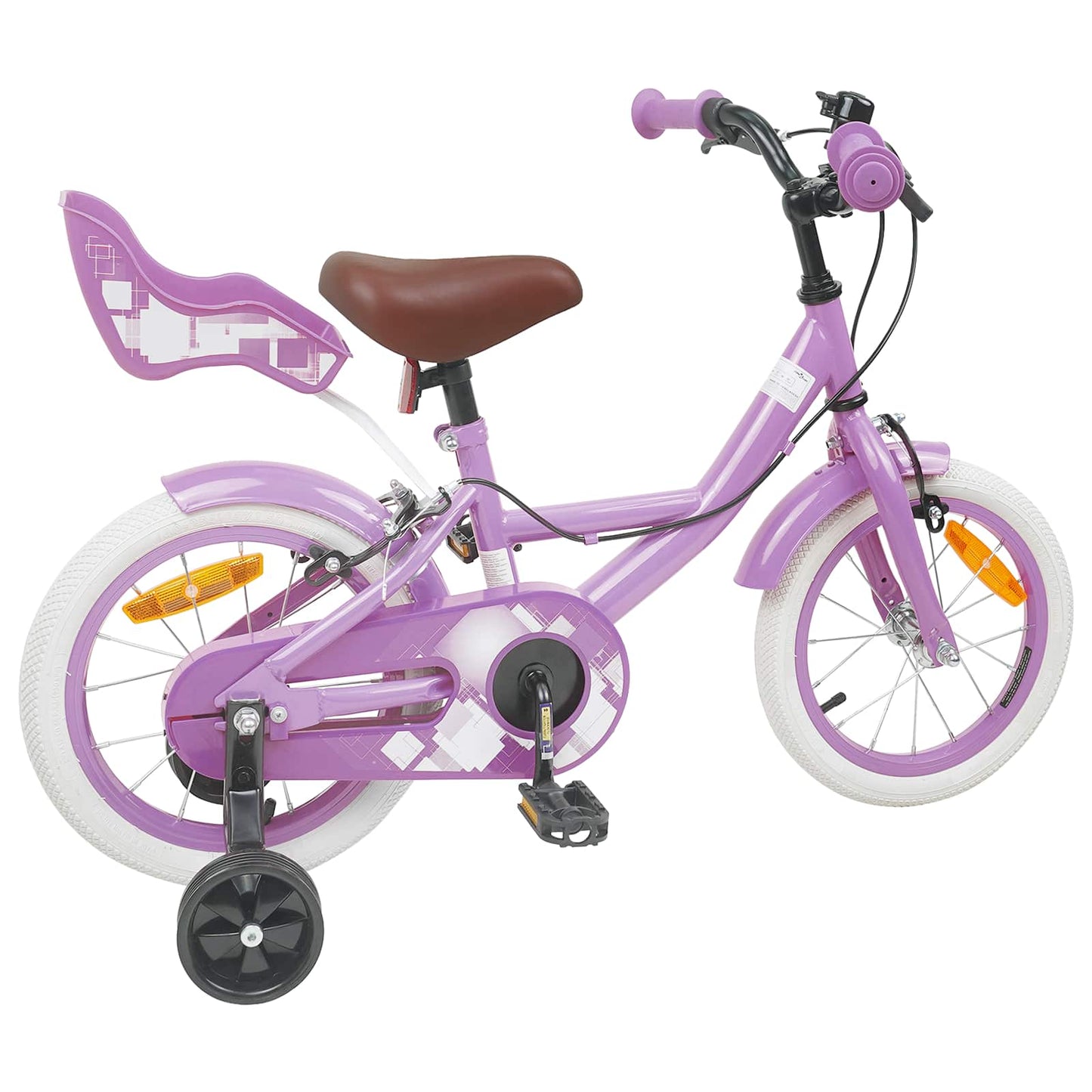 Kids Bike 12 Inches for 2-4 Years Old Purple